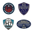 © e_ozgdr - Sport themed patch set, suitable for college
