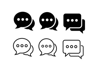 Poster - Chat symbol icon, Speech bubble icon vector