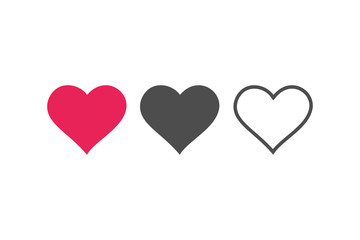 Poster - heart icon, love symbol vector