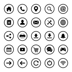 Poster - web icon set symbol. website set icon vector. for web computer and mobile