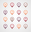 © nasik - Pin map icon set. Map pointer. Map markers