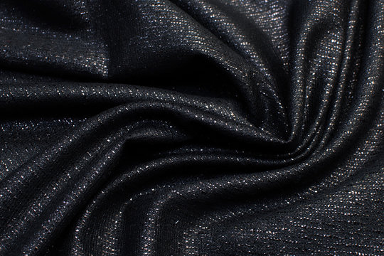 Wall Mural -  - Polyamide fabric, matting. Black colour. Texture, background, pattern.