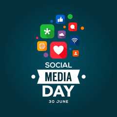 Social Media Day Vector Design Template