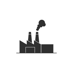 Poster - Factory icon template black color editable. industrial buildings symbol vector sign isolated on white background. Simple logo vector illustration for graphic and web design.