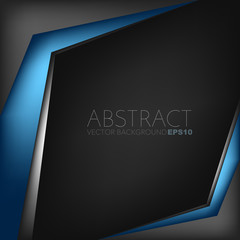Poster - Blue vector abstract background with place for your text