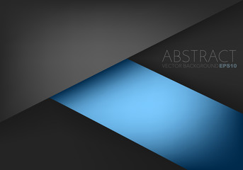 Poster - Blue vector abstract background with copy space for text