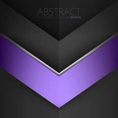 Poster - Purple vector abstract background with hearts