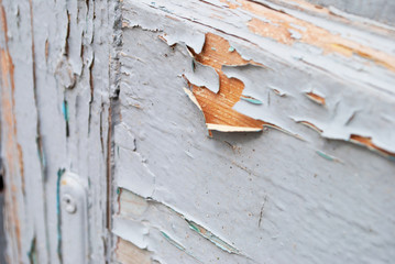  wooden doors. old paint peeled off