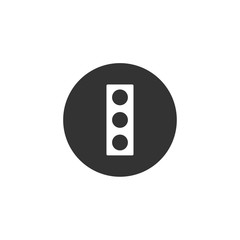 Leinwandbilder - Traffic lights icon template black color editable. Stoplight symbol vector sign isolated on white background. Simple logo vector illustration for graphic and web design.