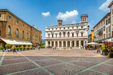 Fototapeta  - View of piazza Vecchia, Bergamo