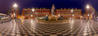 © pillerss - Nice. Panorama of Massena Square and the fountain in the night lighting.