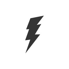 Leinwandbilder - Lightning, electric power icon template black color editable. Energy and thunder electricity  symbol vector sign isolated on white background. Simple Power Flash logo vector illustration for graphic a