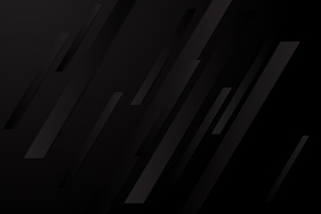 Wall Mural - black background overlap layer dimension with line design for modern background or website
