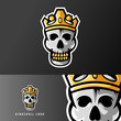 © Esport Addicts - King of skull sport or esport gaming mascot logo template