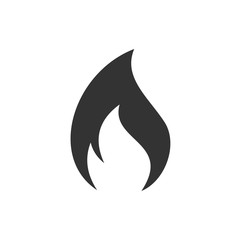 Aufkleber - Fire flame icon template black color editable. Fire flames symbol vector sign isolated on white background. Simple logo vector illustration for graphic and web design.