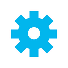 Sticker - gear cogwheel mechanic icon vector ilustration