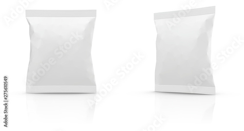 Fotomural Realistic Blank Mock-up Bag isolated on white background
