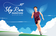 Marathon Sky Run Theme Art