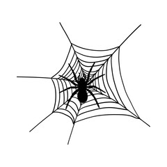 Wall Mural - Halloween black spider