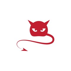 Poster - Devil logo ilustration vector