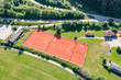 Luftaufnahme eines Tennisplatzes