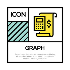 Sticker - GRAPH ICON CONCEPT