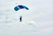 Skydiver Hovers In The Sky