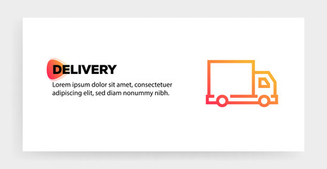 Canvas Print - DELIVERY ICON CONCEPT