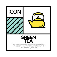 Poster - GREEN TEA ICON CONCEPT