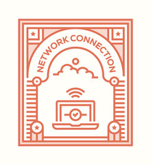 Poster - NETWORK CONNECTION ICON CONCEPT