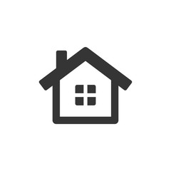 Aufkleber - Home icon template black color editable. House symbol vector sign isolated on white background. Simple logo vector illustration for graphic and web design.