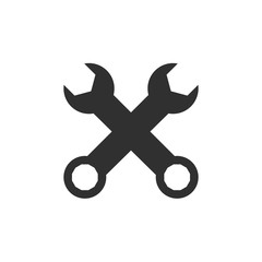 Leinwandbilder - Tools icon template black color editable. Tools symbol vector sign isolated on white background. Simple logo vector illustration for graphic and web design.