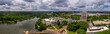 Aerial panorama of Columbia Town Center in Maryland new Washington DC with office buildings and the Columbia Mall