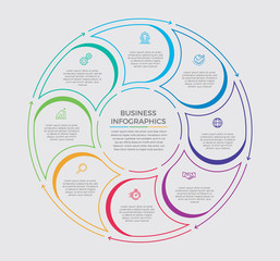 Infographic design vector and marketing icons can be used for workflow layout, diagram, annual report, web design.  Business concept with 8 options, steps or processes. - Vector 