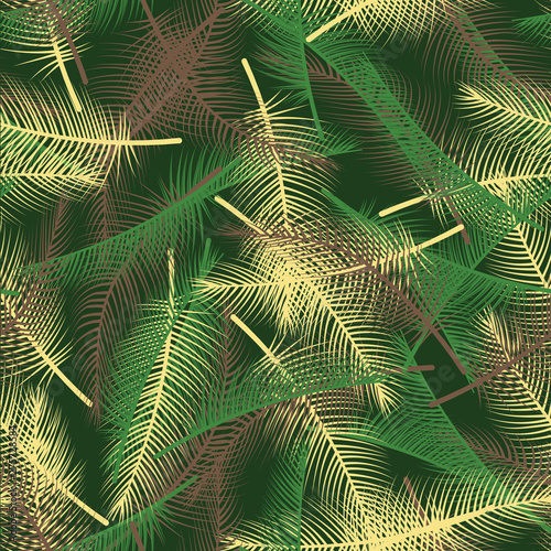 seamless palm tree leave pattern