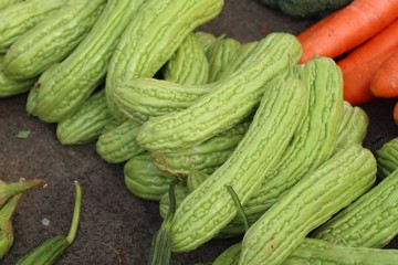 Canvas Print - Fresh gourd at street food