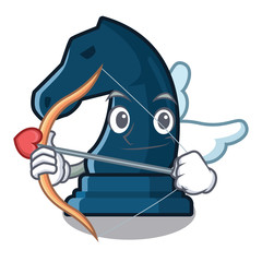 Poster - Cupid chess knight in the mascot shape