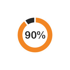 Aufkleber - Percentage icon template black color editable. Discount symbol vector sign isolated on white background. Simple logo vector illustration for graphic and web design.