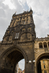 Wall Mural - Prague, Czech Republic: View of The Powder Tower and the Municipal House