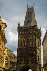 Wall Mural - Prague, Czech Republic: View of The Powder Tower