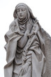 Statue of Saint Catherine of Siena near Sant Angelo Castle in Rome, Italy 