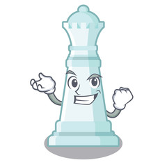 Sticker - Successful chess queen on the mascot chessboard