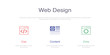 © Atakan - WEB DESIGN MANAGEMENT INFOGRAPHIC DESIGN TEMPLATE WİTH ICONS AND 3 OPTIONS OR STEPS FOR PROCESS DIAGRAM