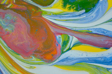 Colorful fluid art, abstract acrylic background,  abstract fluid acrylic painting