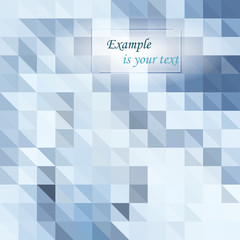 Wall Mural - Blue white polygonal mosaic background. Creative business design templates