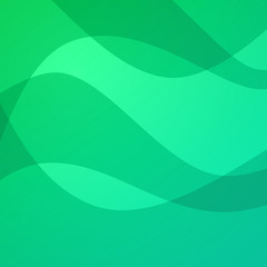 Wall Mural - green light abstract background. vector illustration of aurora northern lights.