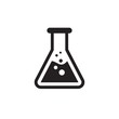 © buqancreative - Chemistry flask black icon. Test tube concept sign. Graphic design element