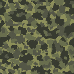 Wall Mural - Camouflage seamless pattern. Abstract vector background.