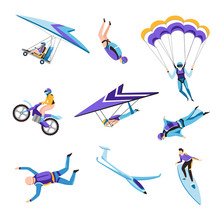 Extreme Air And Motor Or Water Sport Flying And Jumping Or Riding