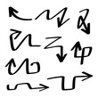hand drawn arrows 